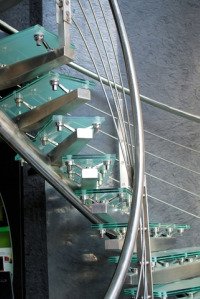 glass stairs